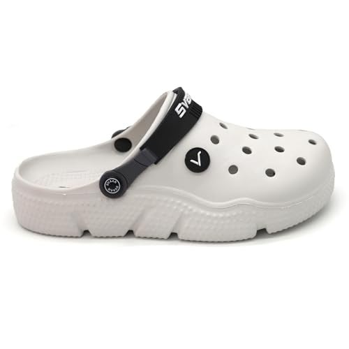 SVAAR Designer Clogs, Sandals With Adjustable Back Strap For Men Off White - 7 Uk - Image 5