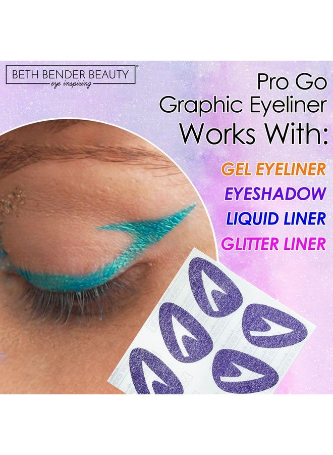 Beth Bender Beauty Pro Go Graphic Eyeliner Stencil - Stylish Eyeliner Stencils - Achieve The Perfect Winged Liner