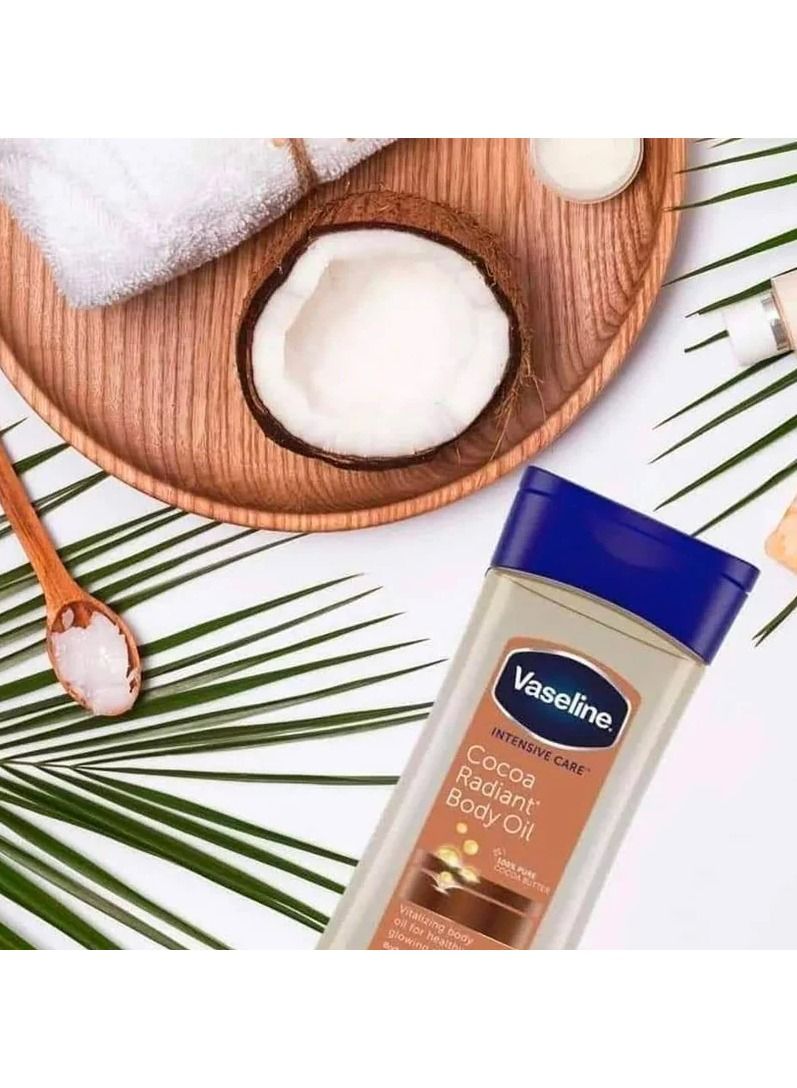 Vaseline Cocoa Radiant Body Oil Gel 200ml (Pack of 3) - Image 2