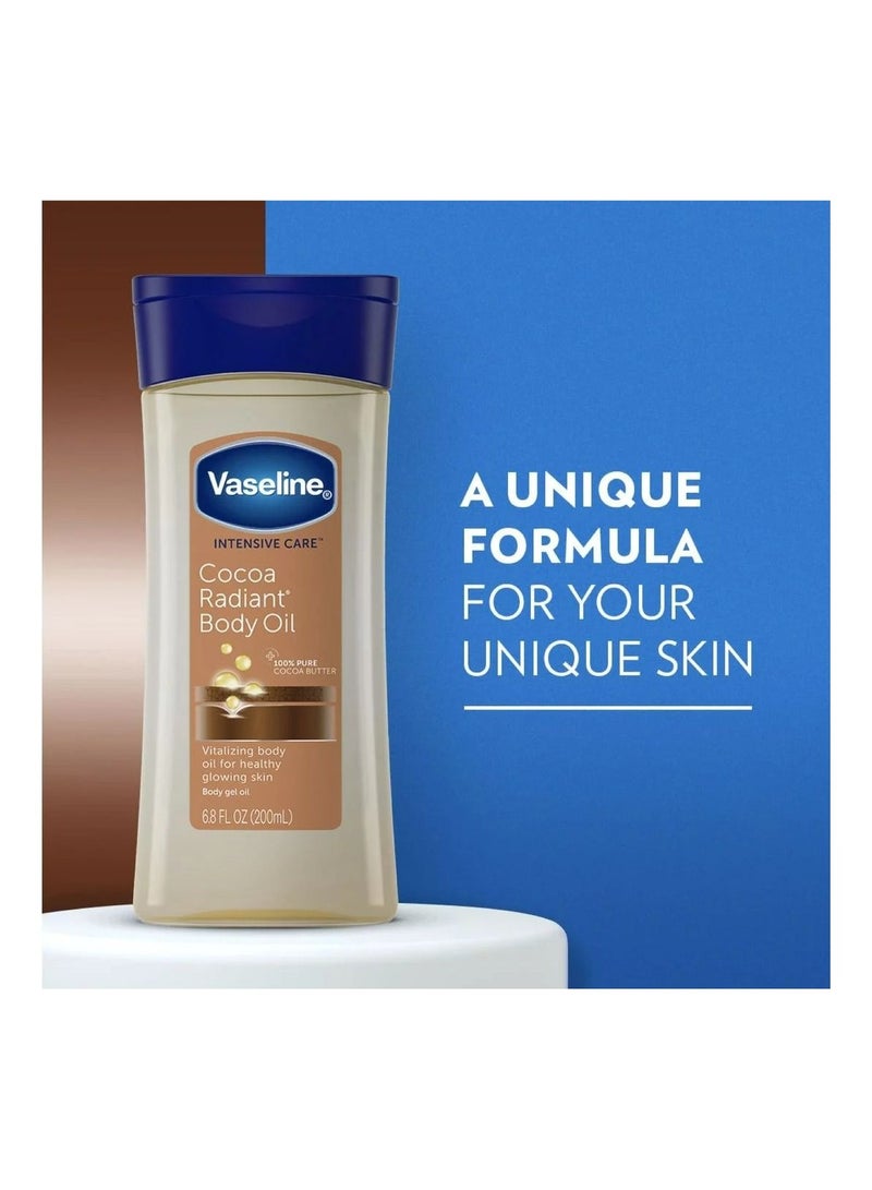 Vaseline Cocoa Radiant Body Oil Gel 200ml (Pack of 3) - Image 3