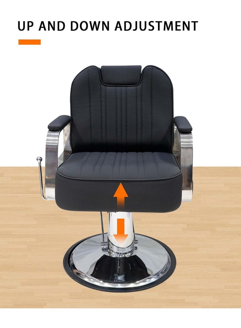 Meishida Barber Chair Hairdresser Styling Beauty Salon Chair High-Sponge Seat Swivel, Hydraulic Pump, Reclining for Men & Women Barbershop, Salon, Spa Furniture  - Image 4