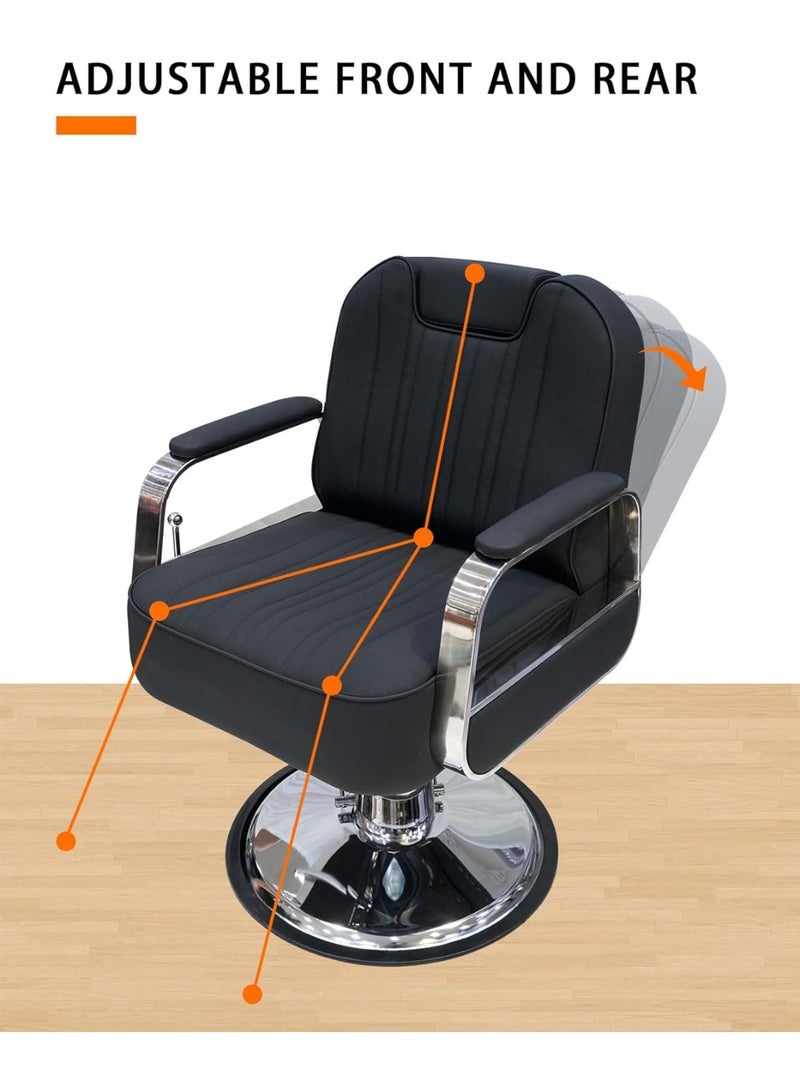 Meishida Barber Chair Hairdresser Styling Beauty Salon Chair High-Sponge Seat Swivel, Hydraulic Pump, Reclining for Men & Women Barbershop, Salon, Spa Furniture  - Image 2