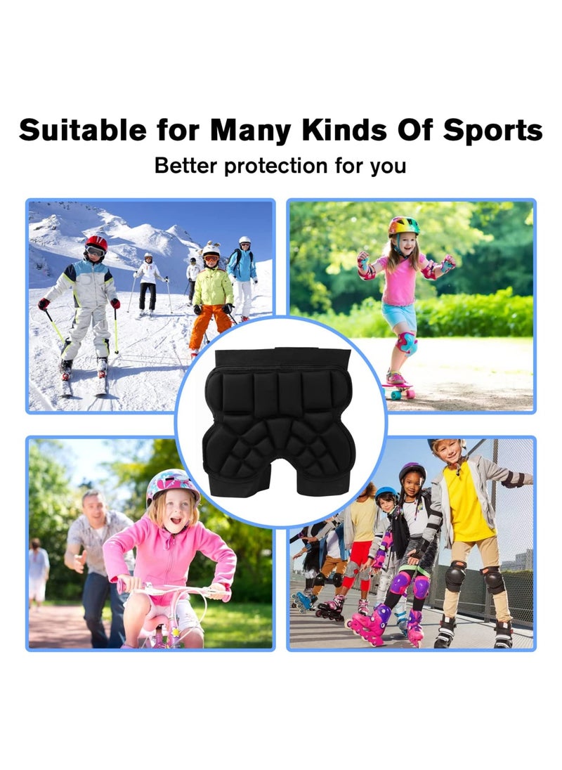 SYOSI - Kids EVA Hip Protective Padded Shorts, Children Anti‑Drop Pad for Skating Skiing, Skateboarding, Shooting, Boxing, Outdoor Sports, Hip And Tailbone 3D Protection - Image 1