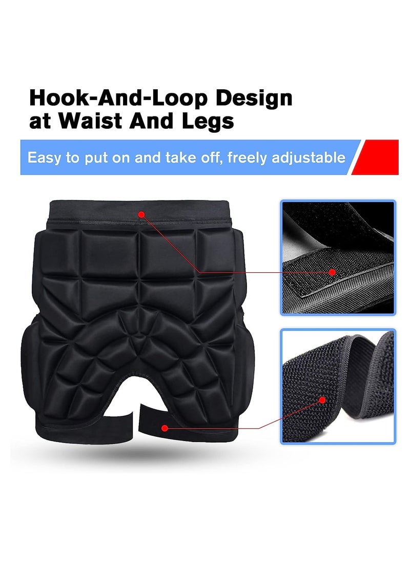 SYOSI - Kids EVA Hip Protective Padded Shorts, Children Anti‑Drop Pad for Skating Skiing, Skateboarding, Shooting, Boxing, Outdoor Sports, Hip And Tailbone 3D Protection - Image 1