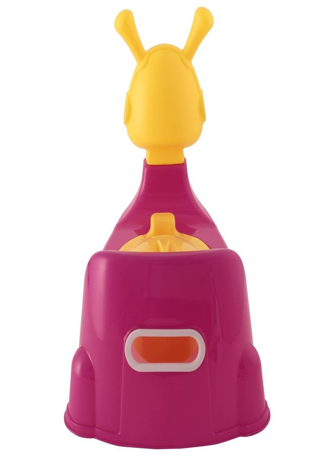 Zerya Rabbit Baby Potty Training Seat Chair for Kids- Infant Potty Toilet Chair with Removable Bowl & Closing Lid (Pink& Yellow) - Image 3