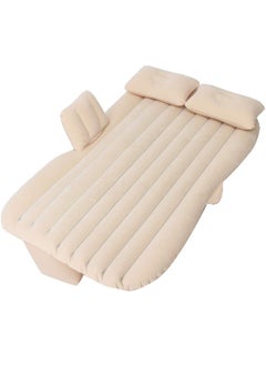 Inflatable Travel Car Bed Air Sofa with Two Inflatable Pillow for Car Back Seat Fits Most Car Models for Camping Travel, Hiking, Trip and Other Outdoor Activities