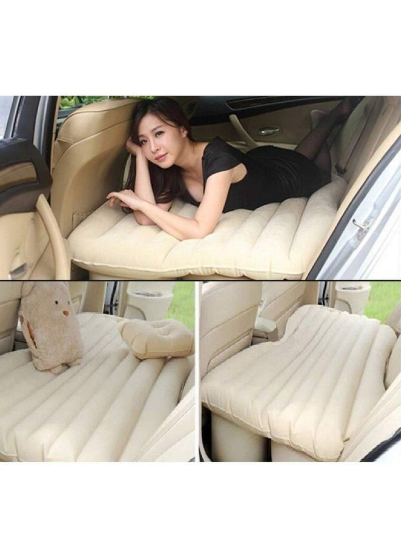 Generic - Inflatable Travel Car Bed Air Sofa with Two Inflatable Pillow for Car Back Seat Fits Most Car Models for Camping Travel, Hiking, Trip and Other Outdoor Activities - Image 1