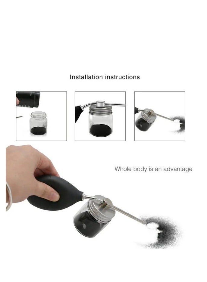 Dexe Hair building fibers Dark Brown color 22 grams  With powder dispenser - Image 3