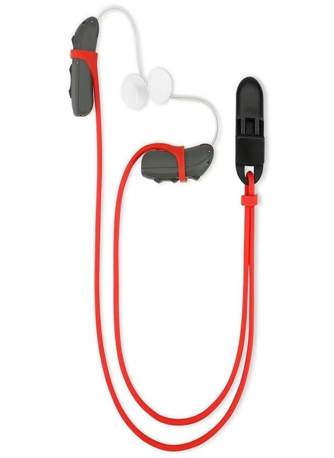 1 Piece Hearing Aid Accessories for Adults, Seniors, Kids - Adjustable Hearing Aid Clip, Anti-Lost Hearing Aid Lanyard Straps for Various Hearing Devices.