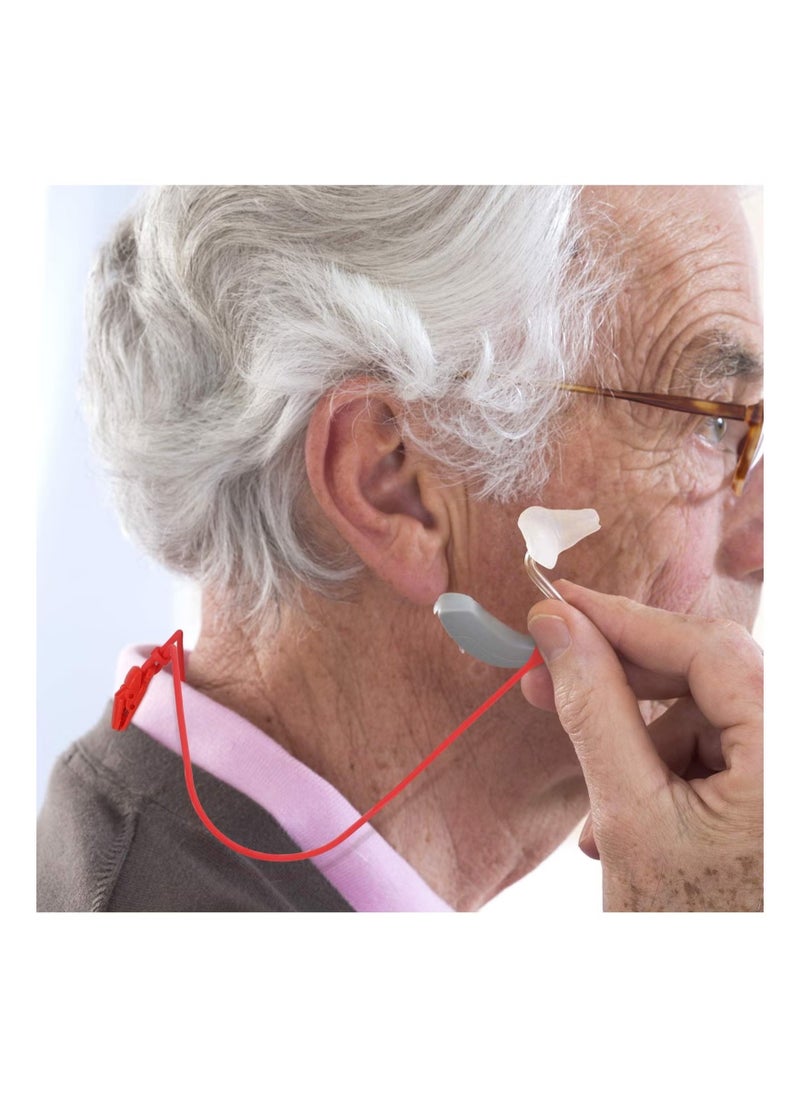1 Piece Hearing Aid Accessories for Adults, Seniors, Kids - Adjustable Hearing Aid Clip, Anti-Lost Hearing Aid Lanyard Straps for Various Hearing Devices.