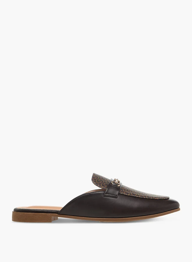 سيليست Women's Monogram Print Slip-On Mules
