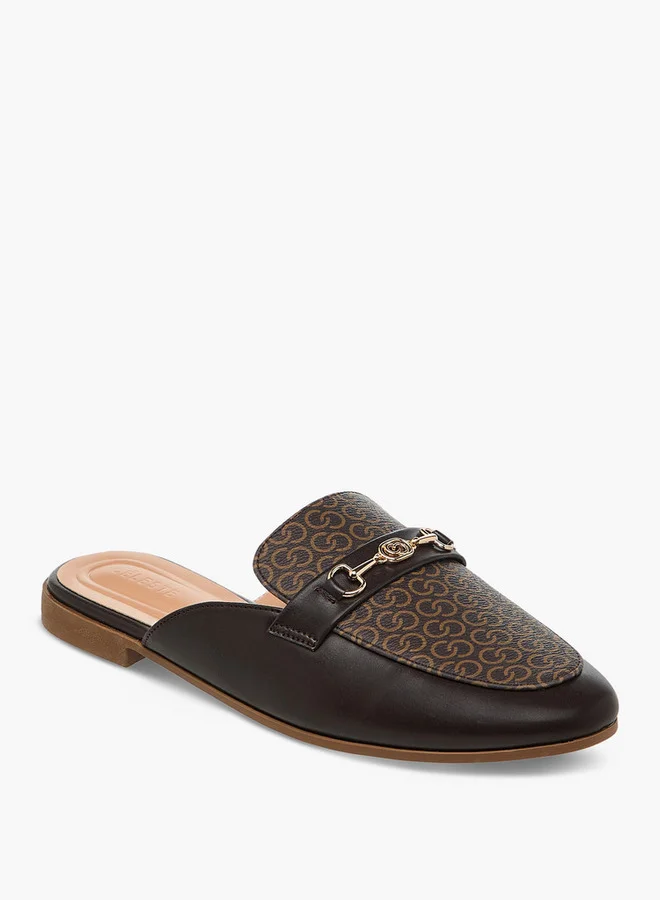 سيليست Women's Monogram Print Slip-On Mules