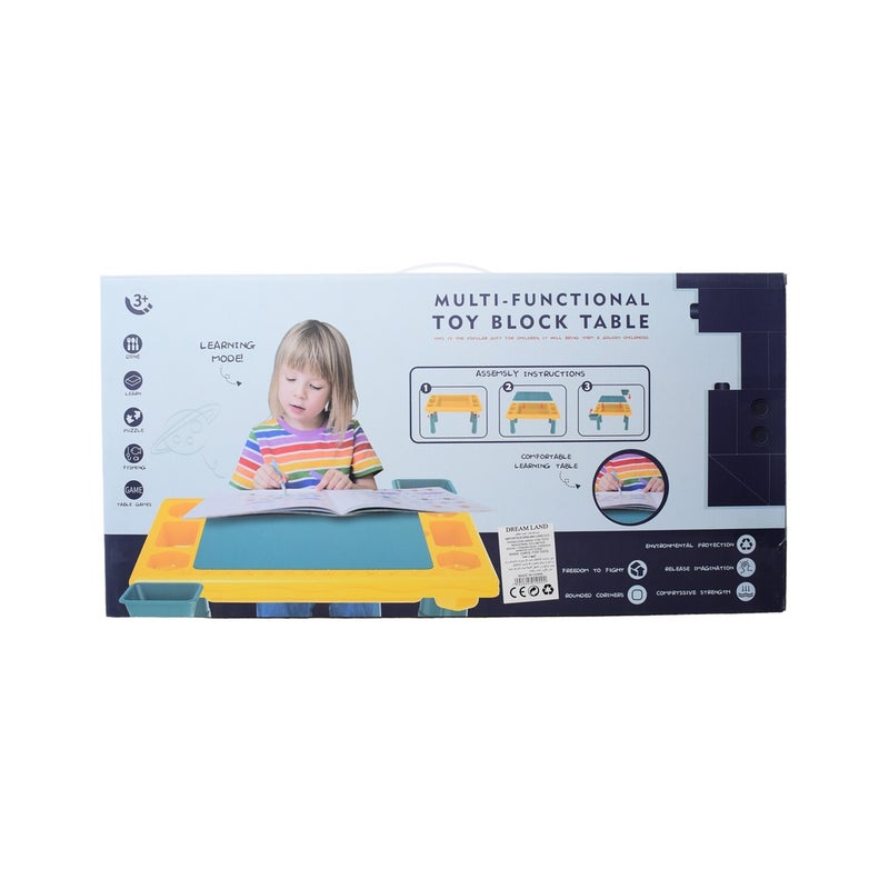Multi Functional Toy Block Table 76 Pieces - 669-30 - Image 2