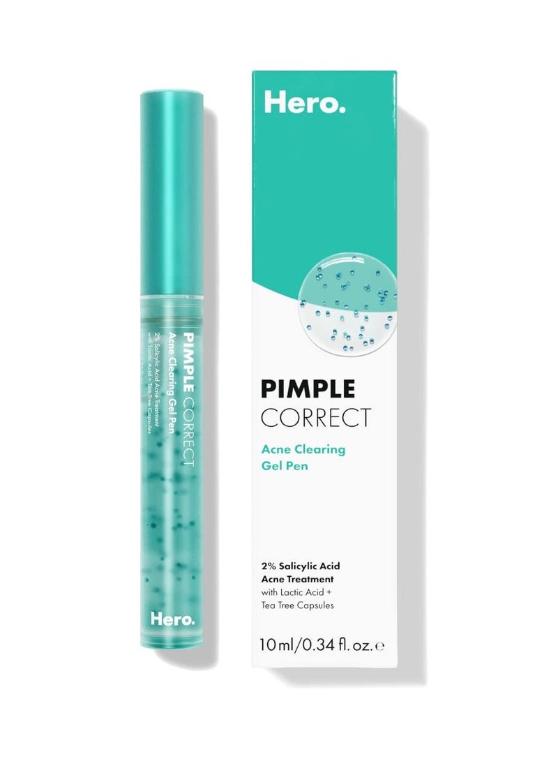 Hero Cosmetics Hero Cosmetics Pimple Correct Acne Clearing Gel Pen - Maximum Strength 2% Salicylic Acid, Non-Drying Formula for Early Stage and Emerging Pimples (1 Count) - Image 1