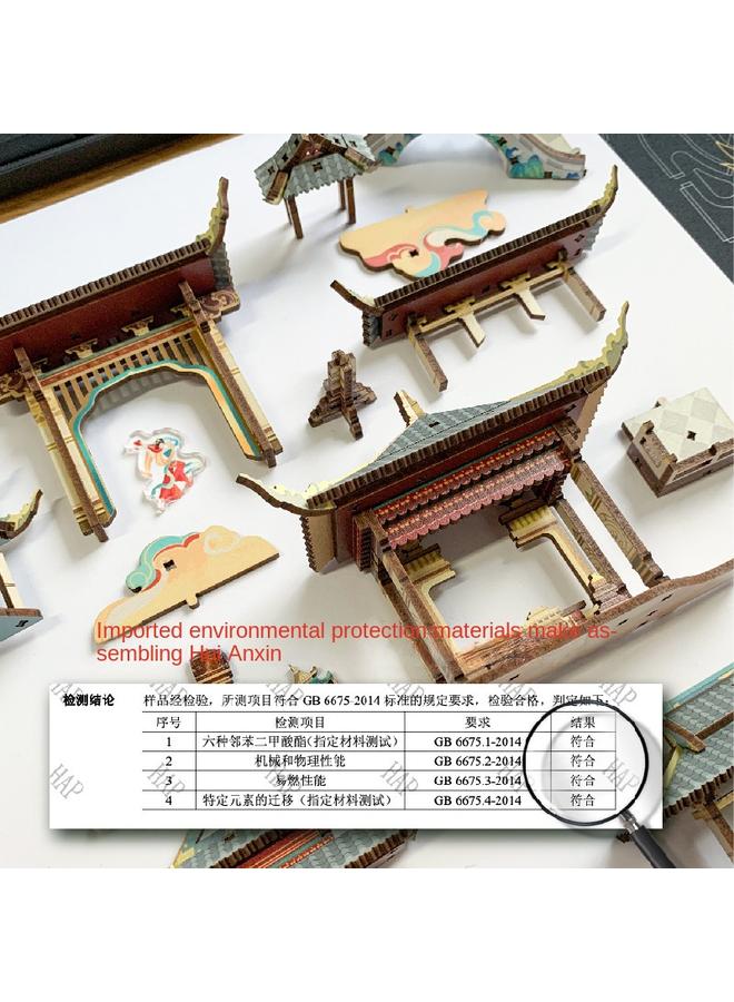 Bluejw Diy Cabin Prajna Floating 3D Handmade Assembled Book Stand Desktop Decoration Model Toy Birthday Gift - Image 4