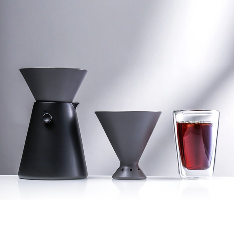 Coffee Dripper Ceramic Drip Coffee Filter Reusable Coffee Maker for 1-4 People - Image 4