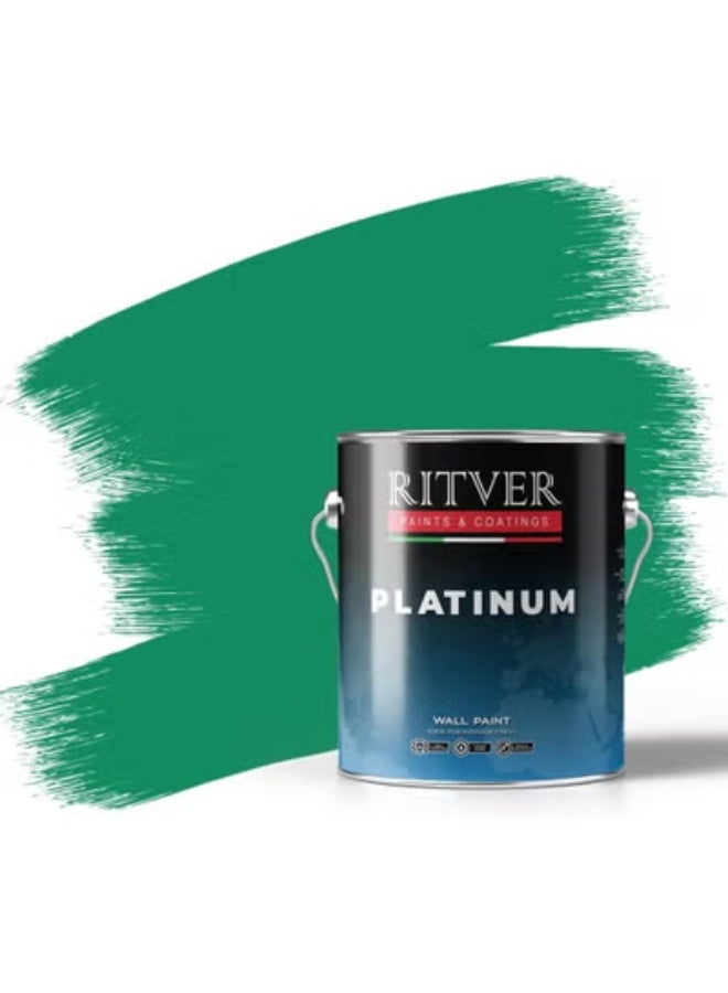 Ritver Silk Emulsion Paint for Home Decor, Premium Interior Wall Paint for Smooth Finish & Modern Wall Decor, Premium Low Odor Home Wall Paint - Bright Green