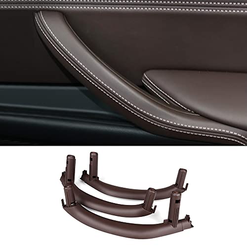 CHUANGHUI Car Door Handles for BMW X5 X6 F15 F16 2014-2018 Interior Door Handles Replace Cover Car Door Pull Handle Accessories (Mocha Brown) - Image 1