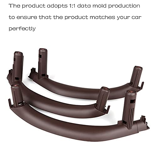 CHUANGHUI Car Door Handles for BMW X5 X6 F15 F16 2014-2018 Interior Door Handles Replace Cover Car Door Pull Handle Accessories (Mocha Brown) - Image 5
