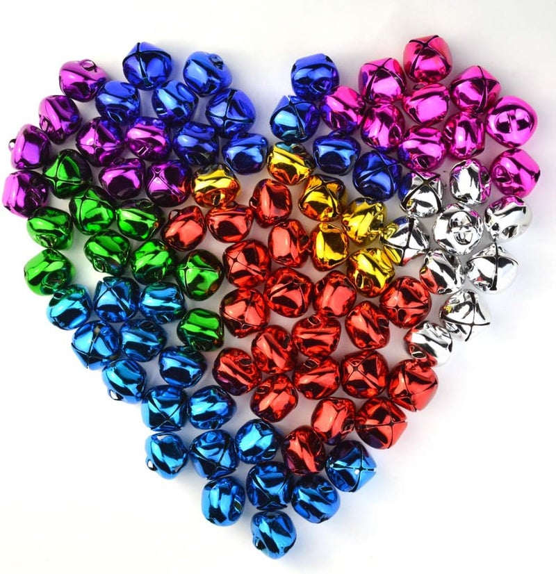 Marrywindix 100pcs Jingle Bells, 1 Inch Craft Bells Bulk DIY Bells for Christmas, Party, Festival Decoration and Home Decoration - Image 4