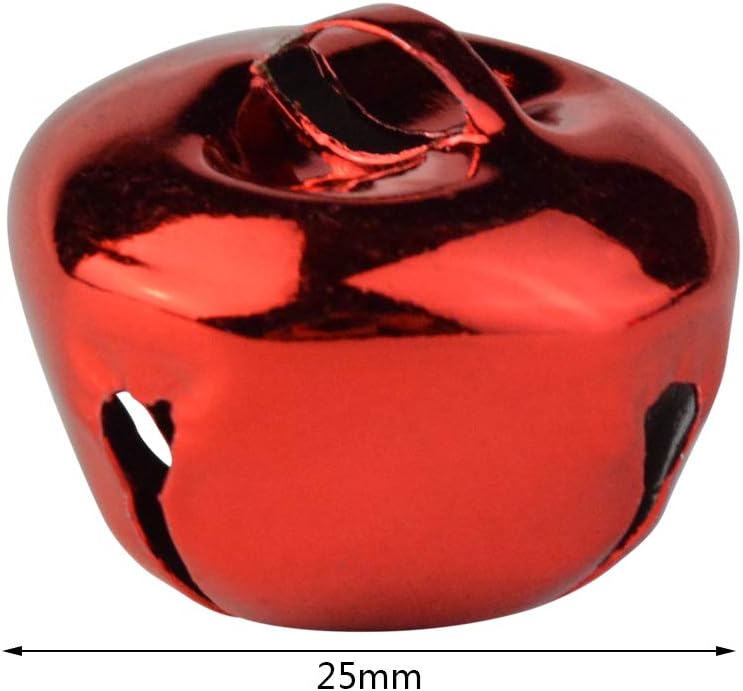 Marrywindix 100pcs Jingle Bells, 1 Inch Craft Bells Bulk DIY Bells for Christmas, Party, Festival Decoration and Home Decoration - Image 2
