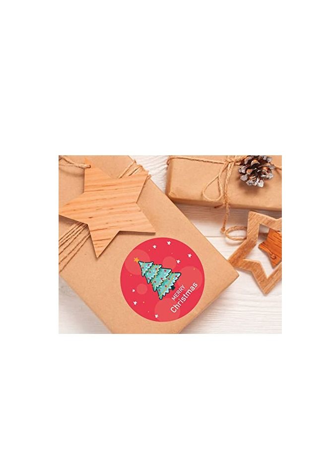 برينت شوب فور مي ملصقات فينيل مثالية للكريسماس لتغليف الهدايا وملصقات الكريسماس لأكياس الهدايا (التصميم 6) - Image 2