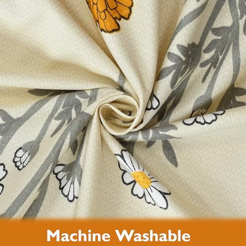 FRESH FROM LOOM Single Bed Microfiber Bedsheet with Floral Print - 240 TC, Hypoallergenic, Includes 1 Pillow Covers (60 x 90 inch), Multicolor - Image 3