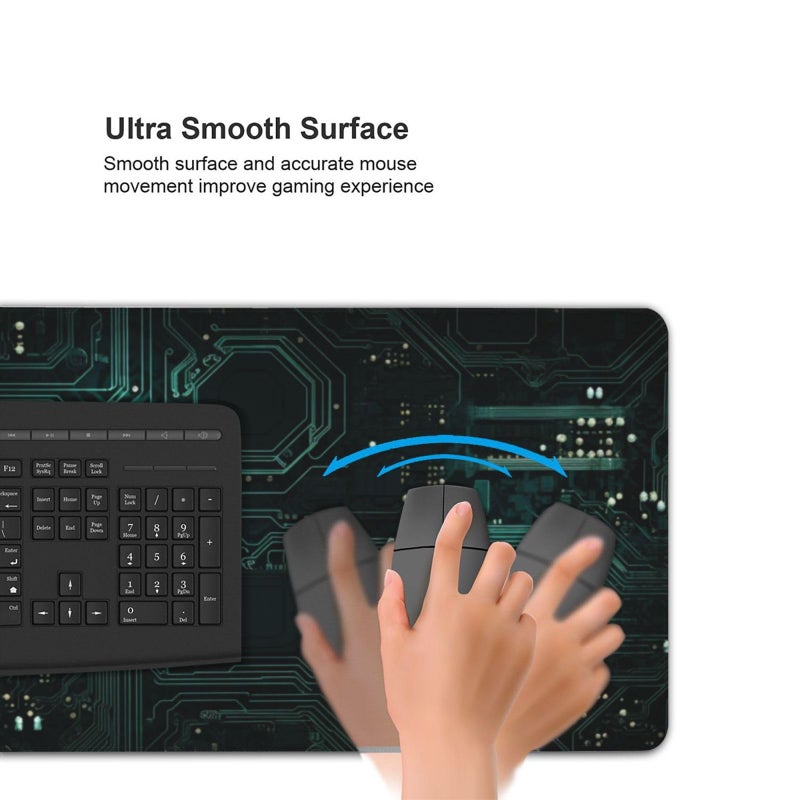 AQQA 3XL Huge Mouse Pads Oversized (48"x24") - Extra Large Gaming XXXXL Mouse Pad for Full Desk - Mousepad with Stitched Edges Non-Slip Rubber Base,Desk Mat for Laptop,Computer & PC, Animated Style - Image 3