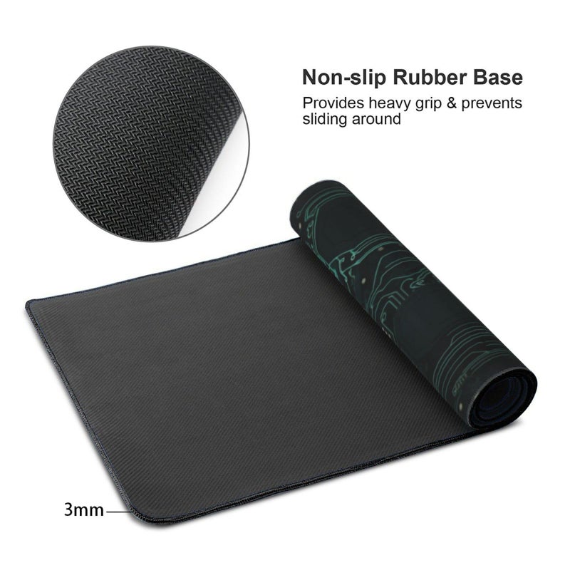 AQQA 3XL Huge Mouse Pads Oversized (48"x24") - Extra Large Gaming XXXXL Mouse Pad for Full Desk - Mousepad with Stitched Edges Non-Slip Rubber Base,Desk Mat for Laptop,Computer & PC, Animated Style - Image 5