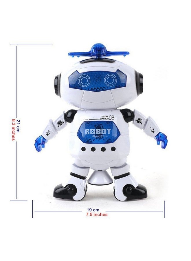WenToyce Musical Walking Dancing Robot Toy For Kids, Flashing Lights, 360° Body Spinning, Toddlers Bosys Girls Fun Figure Toy - Image 3