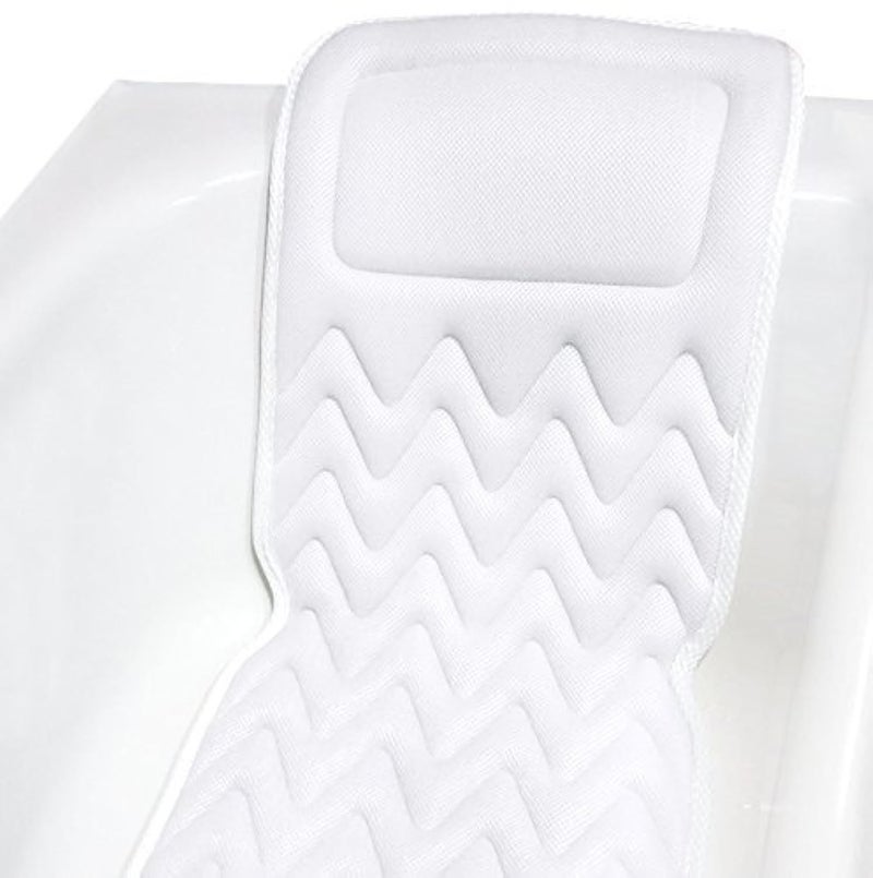 Bath Haven Bath Pillow for Bathtub - Full Body Mat & Cushion Headrest for Women and Men, Luxury Pillows for Neck and Back in Shower Tub or Jacuzzi - Powerful Suction Cups - Spa Accessories (Classic) - Image 1