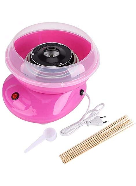 Mishrit Cotton Candy Maker Machine Electric Sugar Floss Homemade Hard Sugar Free Candy with Detachable Splash Guard Sugar Spoon 10 Bamboo Sticks for Kids Carnival Party Kitchen Bakery Snacks  - Image 3