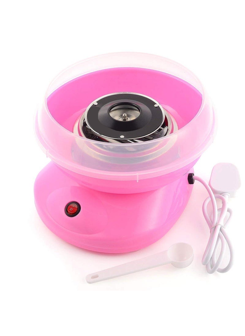Mishrit Cotton Candy Maker Machine Electric Sugar Floss Homemade Hard Sugar Free Candy with Detachable Splash Guard Sugar Spoon 10 Bamboo Sticks for Kids Carnival Party Kitchen Bakery Snacks  - Image 1