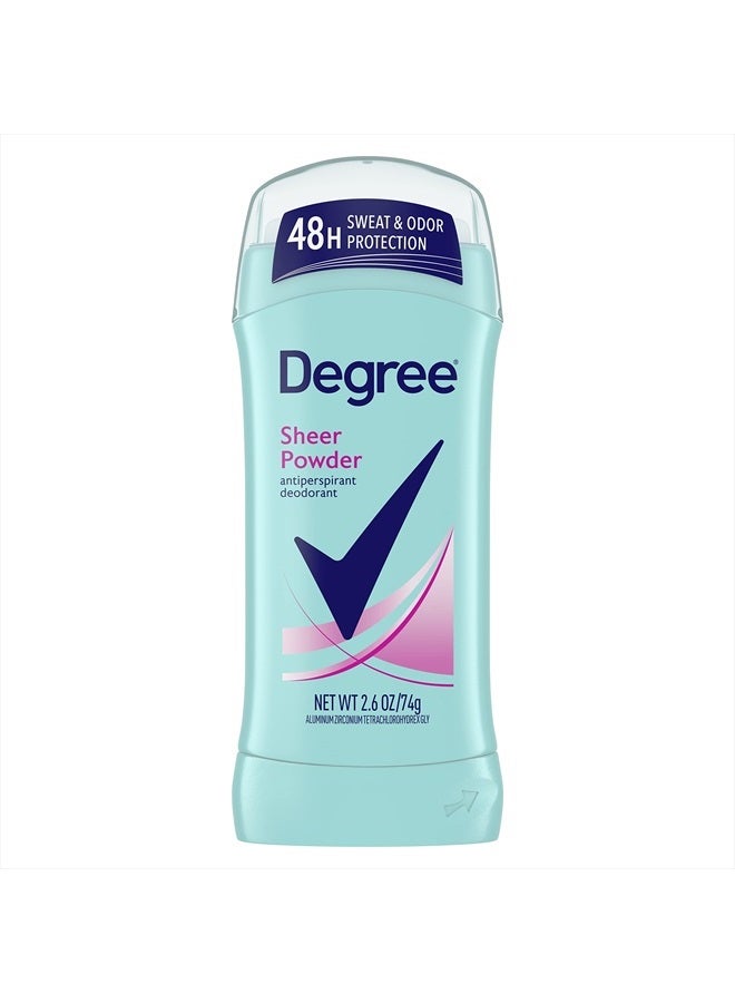 Degree Original Antiperspirant Deodorant 48-Hour Sweat & Odor Protection Sheer Powder Antiperspirant for Women 2.6 oz - Image 1