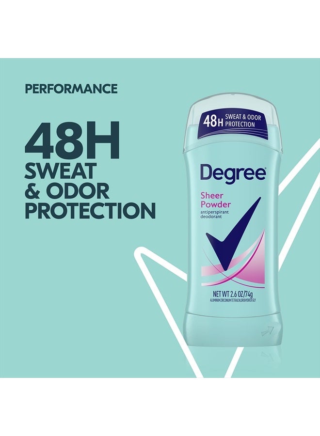 Degree Original Antiperspirant Deodorant 48-Hour Sweat & Odor Protection Sheer Powder Antiperspirant for Women 2.6 oz - Image 3