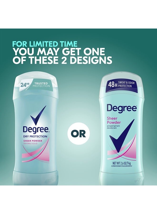 Degree Original Antiperspirant Deodorant 48-Hour Sweat & Odor Protection Sheer Powder Antiperspirant for Women 2.6 oz - Image 2
