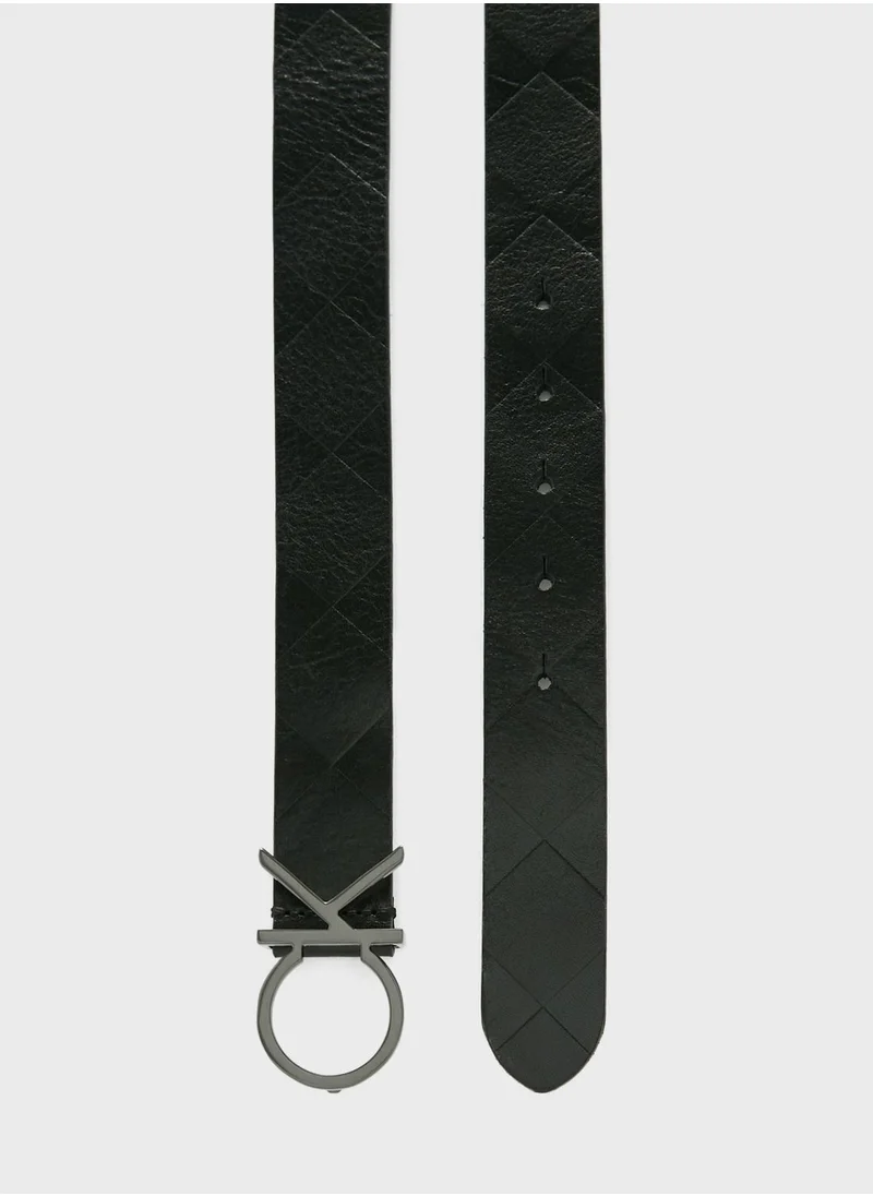 CALVIN KLEIN Re-Lock Quilt Logo Belt