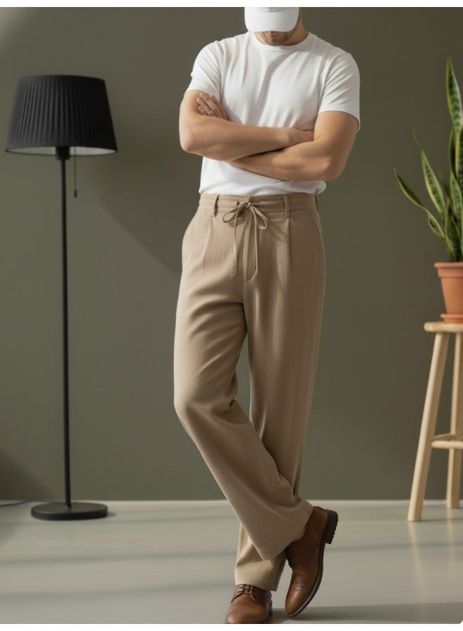 RIGO Khaki Straight Fit Pants for Men - Image 4