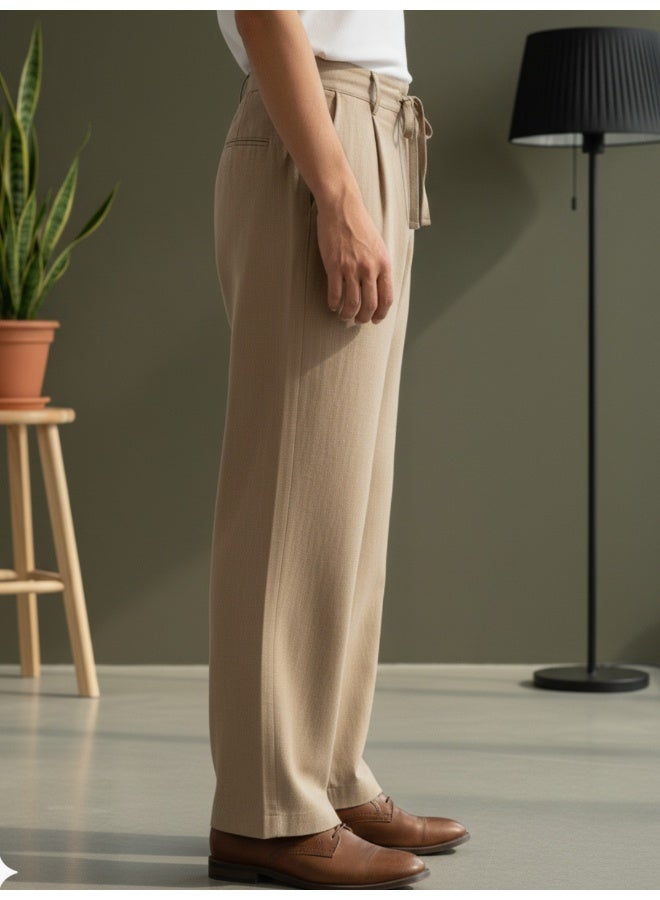 RIGO Khaki Straight Fit Pants for Men - Image 3