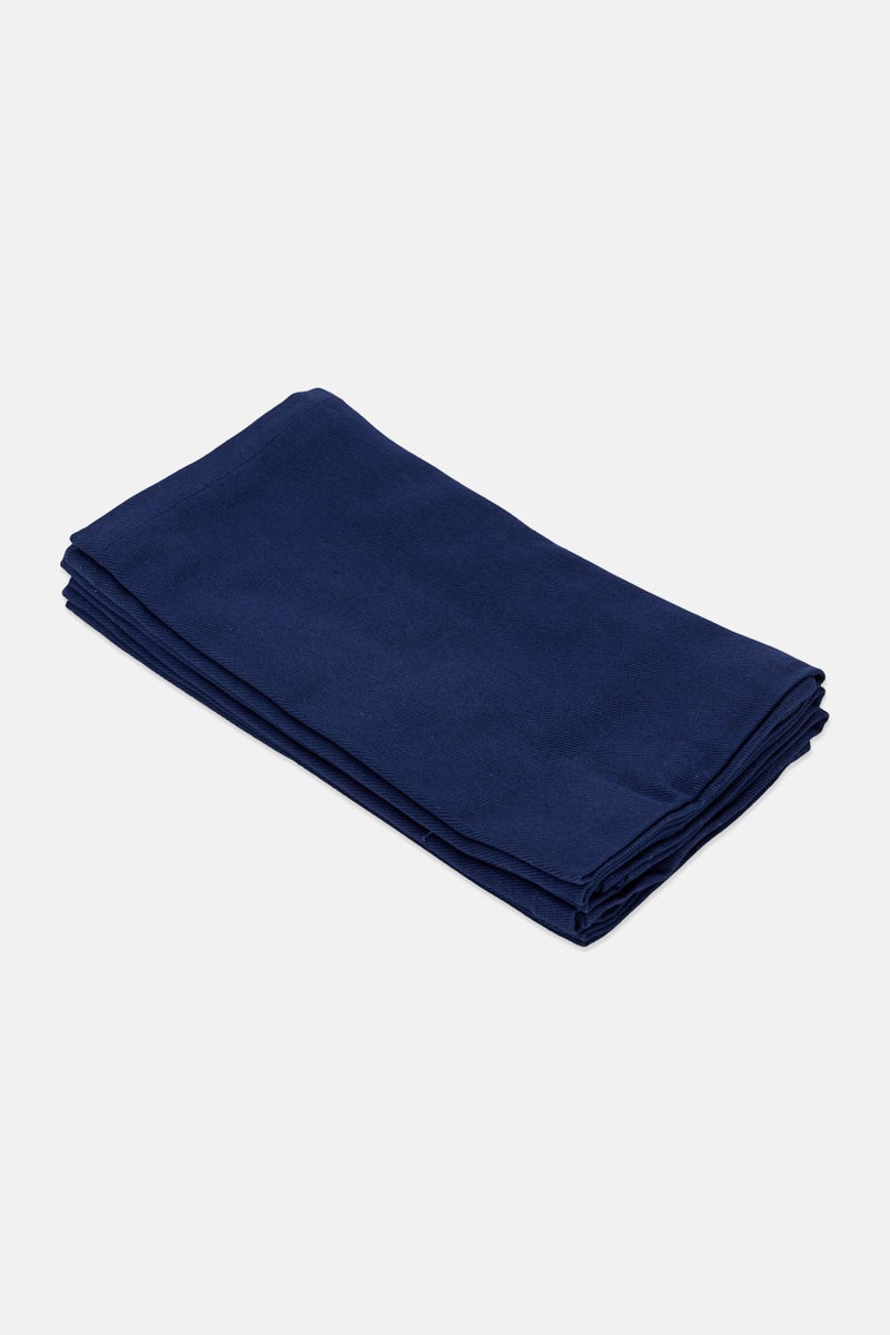 Bebe Home 4Pcs Solid Table Napkin, Navy Blue - Image 4