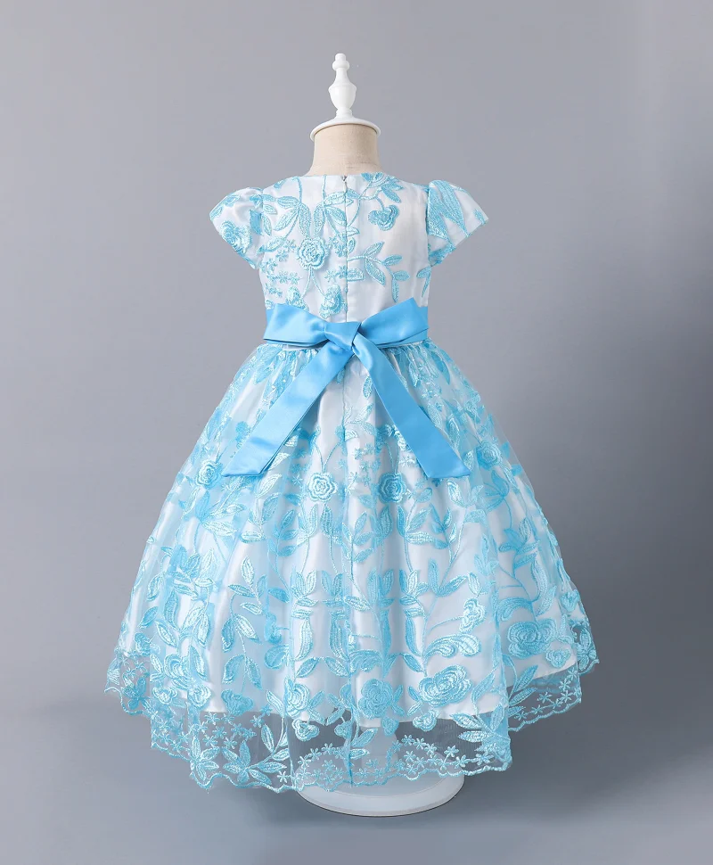 Mark & Mia Mark & Mia Floral Embroidered Bow Embellished Dress - Blue