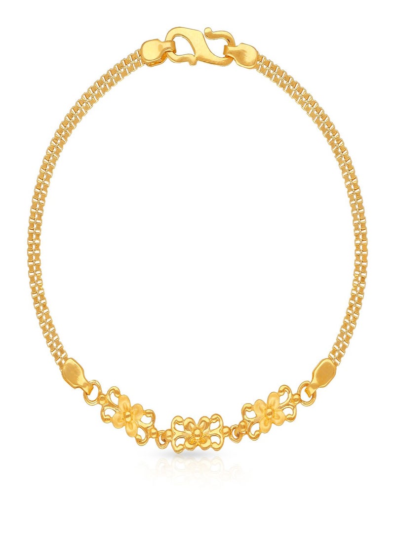 Malabar Gold and Diamonds 22 KT 916 Purity Gold Bracelet DZBR379  - Image 1