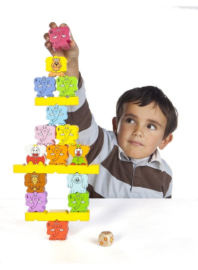 blue orange Tabletop Board Game, Wooden Stacking Counting Circus Theme, for Preschool Kids Adults, Party Indoor Activities, Educational STEM Toys, Ages 3+, Zimbbos by Blue Orange Games - Image 3