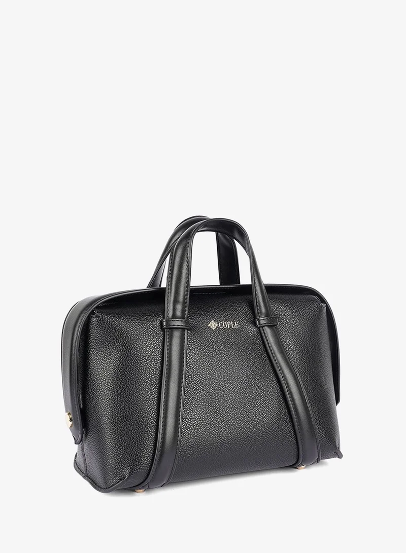 كابلي حقيبة كتف جلدية بتصميم ساتشل