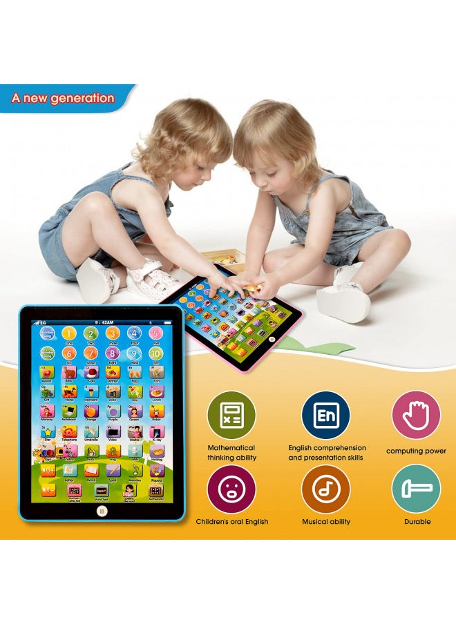 STOULKD STOULKD Kids Tablet -Learning Pad,with 6 Games to Learn Music/Words/Learning Letters/Alphabet,Education Tablet for Kids for Boys & Girls 3 Years Up  - Image 2