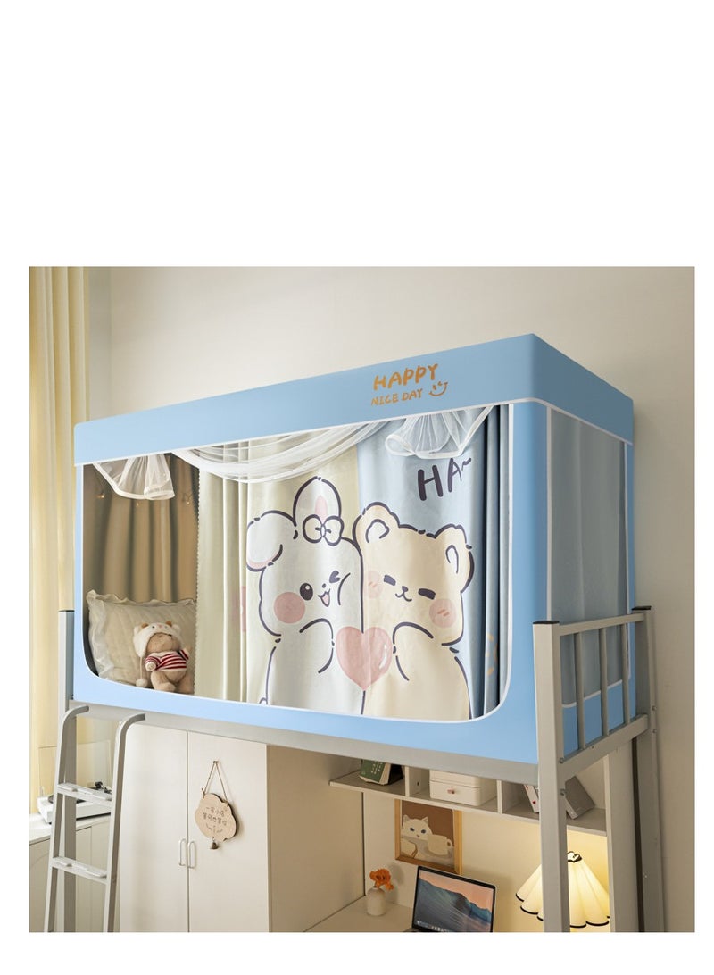 Y&D Bed Canopy Tents Curtain Blackout Curtain Single Bed Tent Curtain Student Shading Cloth Bed Canopy Mosquito Net Student Sleep Privacy Protection - Image 1