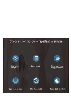 Y&D Bed Canopy Tents Curtain Blackout Curtain Single Bed Tent Curtain Student Shading Cloth Bed Canopy Mosquito Net Student Sleep Privacy Protection  - Image 5