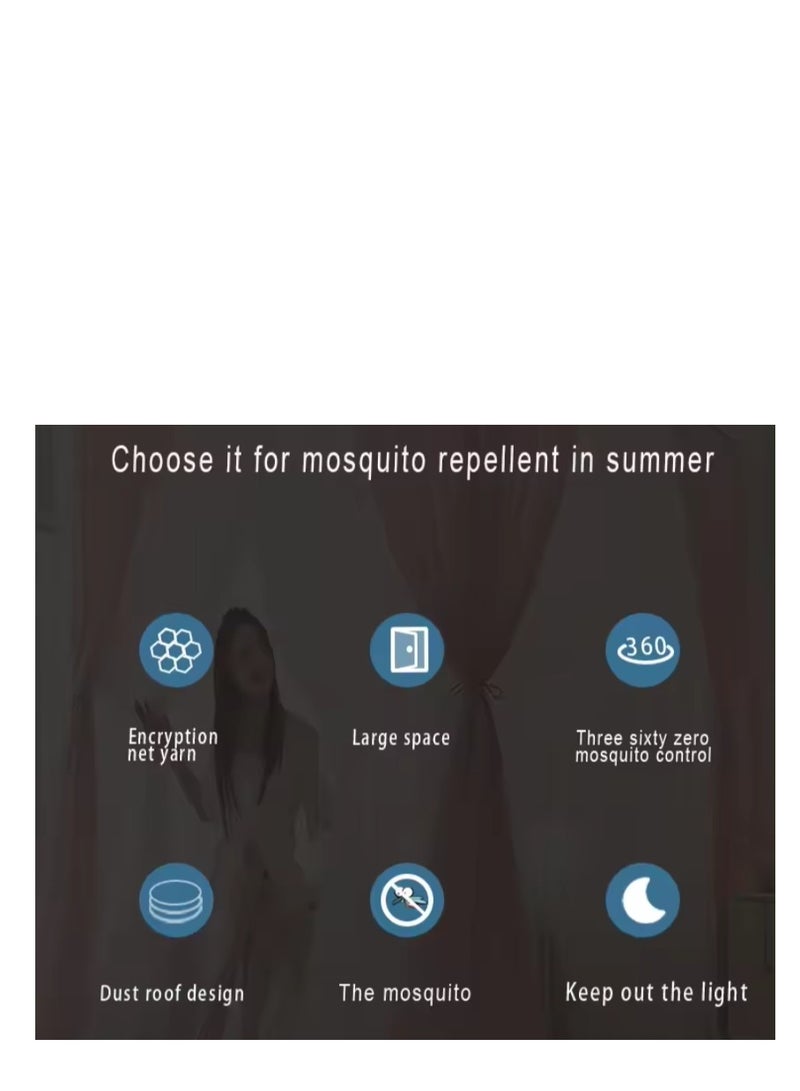 Y&D Bed Canopy Tents Curtain Blackout Curtain Single Bed Tent Curtain Student Shading Cloth Bed Canopy Mosquito Net Student Sleep Privacy Protection - Image 5