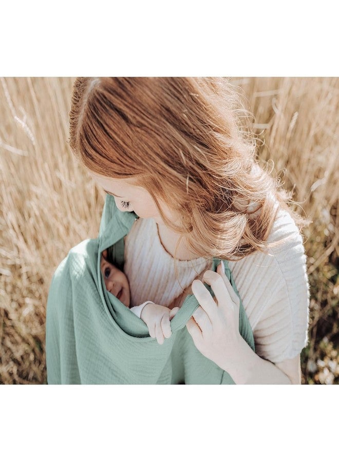 EGNORE Nursing Cover for Baby Breastfeeding – Breathable 100% Cotton Nursing Apron with Rigid Hoop, Privacy Cover, Lightweight Car Seat Canopy & Multi-Use Baby Essentials - Image 3