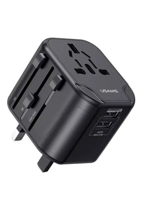 Usams US-CC173 T55 12W Dual USB Universal Travel Charger